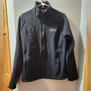 Ralph Lauren Black Performance Jacket with High Collar